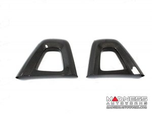 FIAT 124 Rear Roll Bar Covers - Carbon Fiber 